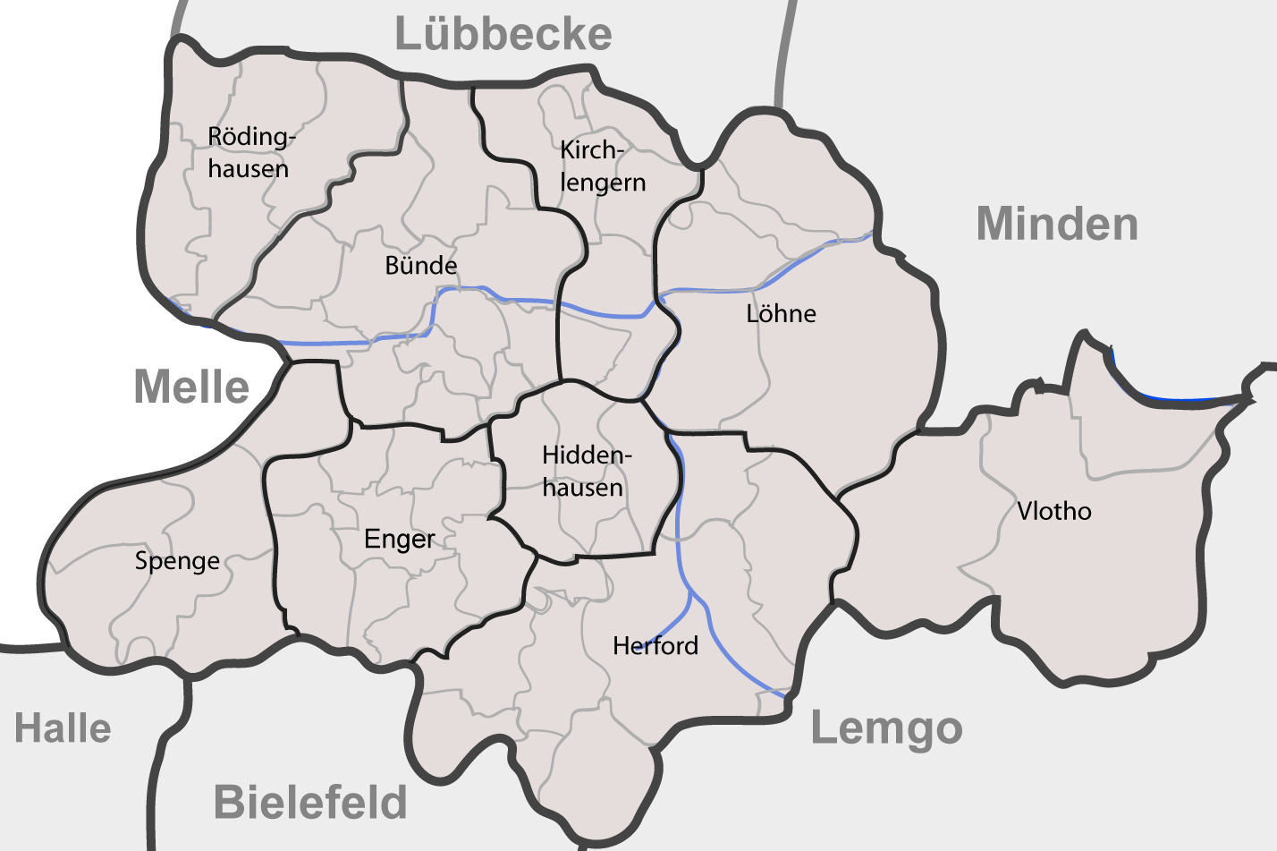 Kreis Herford - Schlüsseldienst Herford